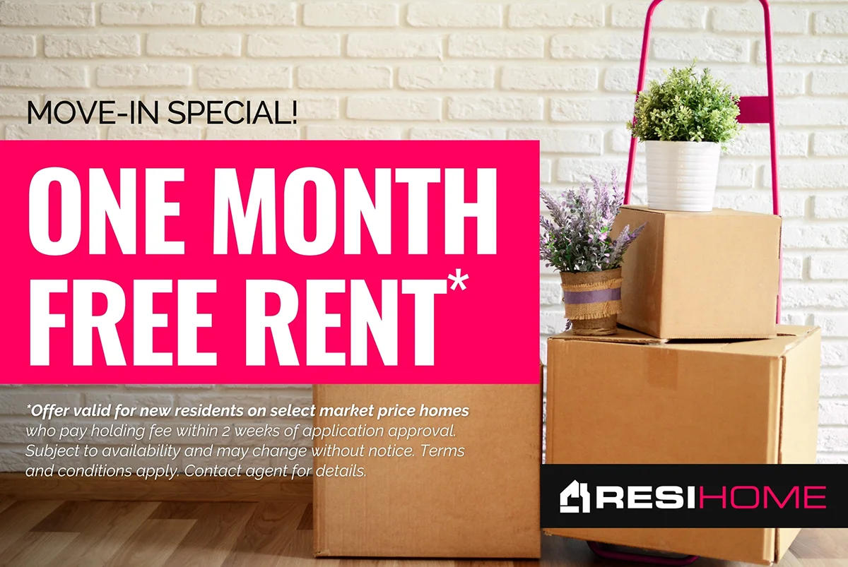 Move-In Special: 1 Month Rent FREE!